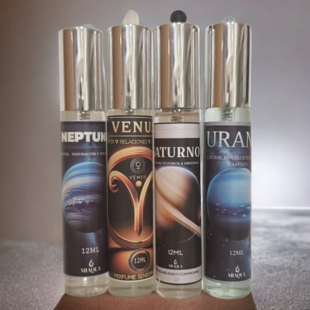 Pack Perfumeros Bolso de 8 ml. NEPTUNO, PLUTÓN, SATURNO, URANO..