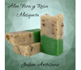 Jabón Artesano Aloe Vera y Rosa Mosqueta