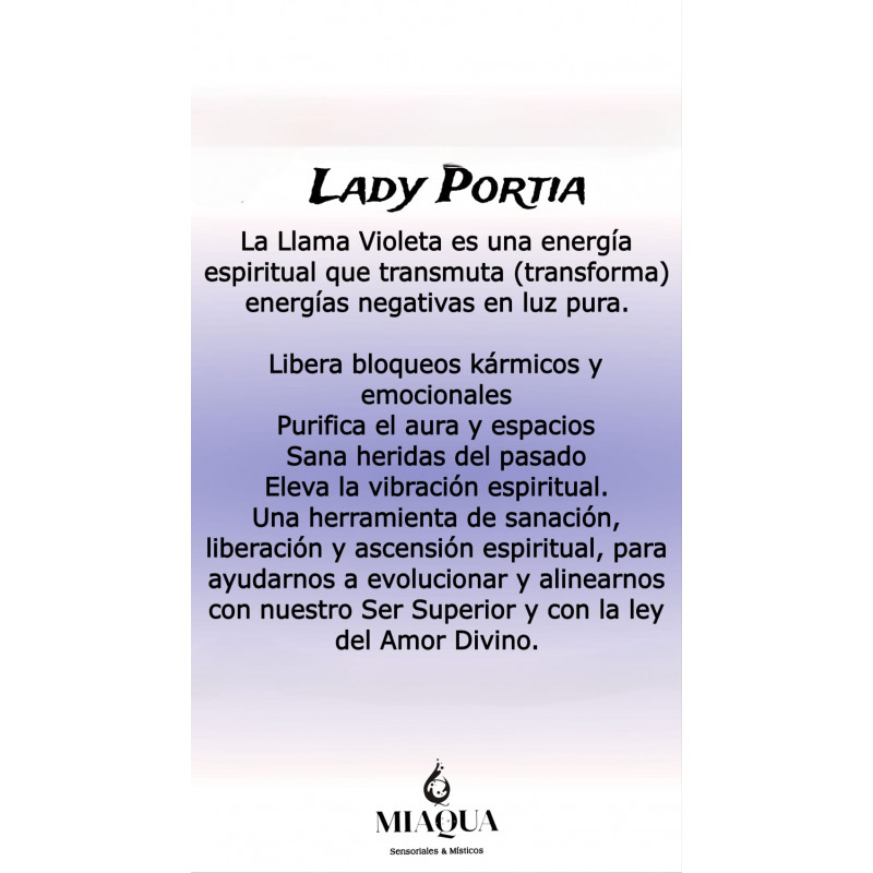 LADY PORTIA~Transformación~*Llama Violeta*Eau de Parfum