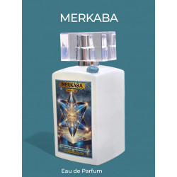 MERKABA~Eau de Parfum Sensorial con Aguamarina | Activación de Luz y Geometría Sagrada 50ml .Unisex