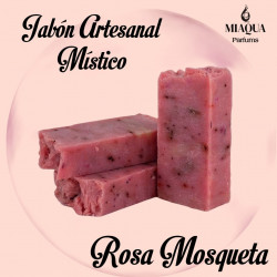 JABÓN ARTESANAL ROSA  MOSQUETA