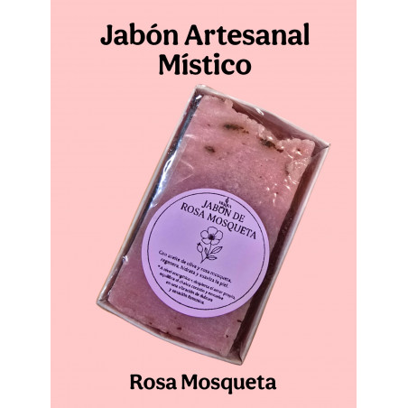 JABÓN ARTESANAL ROSA  MOSQUETA