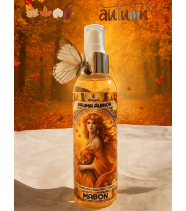 MABON BRUMA ÁURICA-CORPORAL-Gratitud, Calma, Equilibrio, Renovación.    ◇.Reflexión, Abundancia, Transformación.150ml