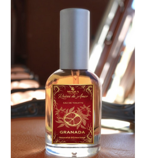 Eau de Toilette GRANADA Raices de Amor 50ml - Perfume Espiritual con Simbolismo de Unidad Familiar y Fertilidad