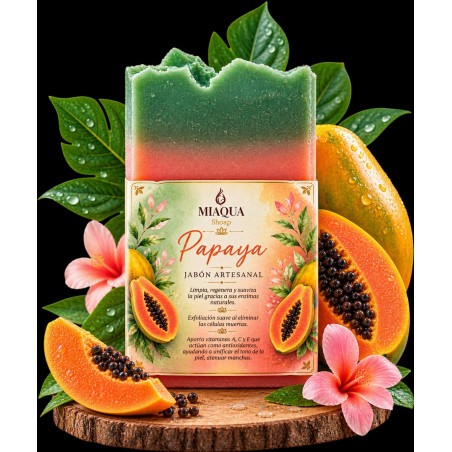 JABÓN ARTESANO MÍSTICO PAPAYA