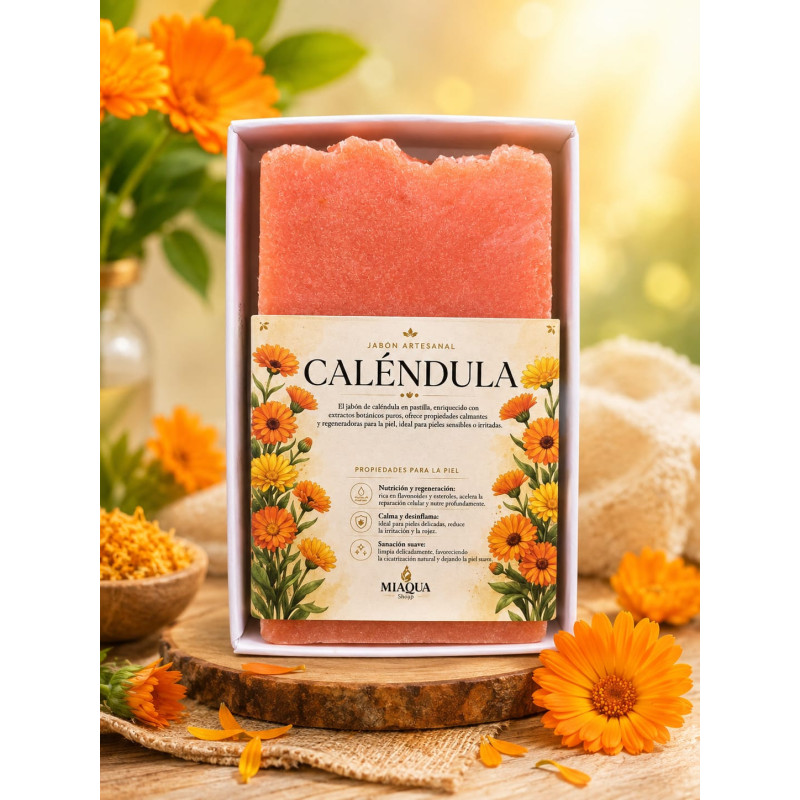 JABÓN MÍSTICO CALÉNDULA* Calma, Regenera, Vibración positiva