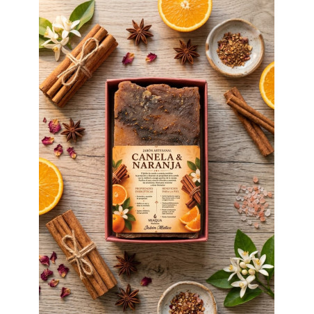 JABÓN MÍSTICO CANELA & NARANJA*-Prosperidad*Atracción*Vitalidad