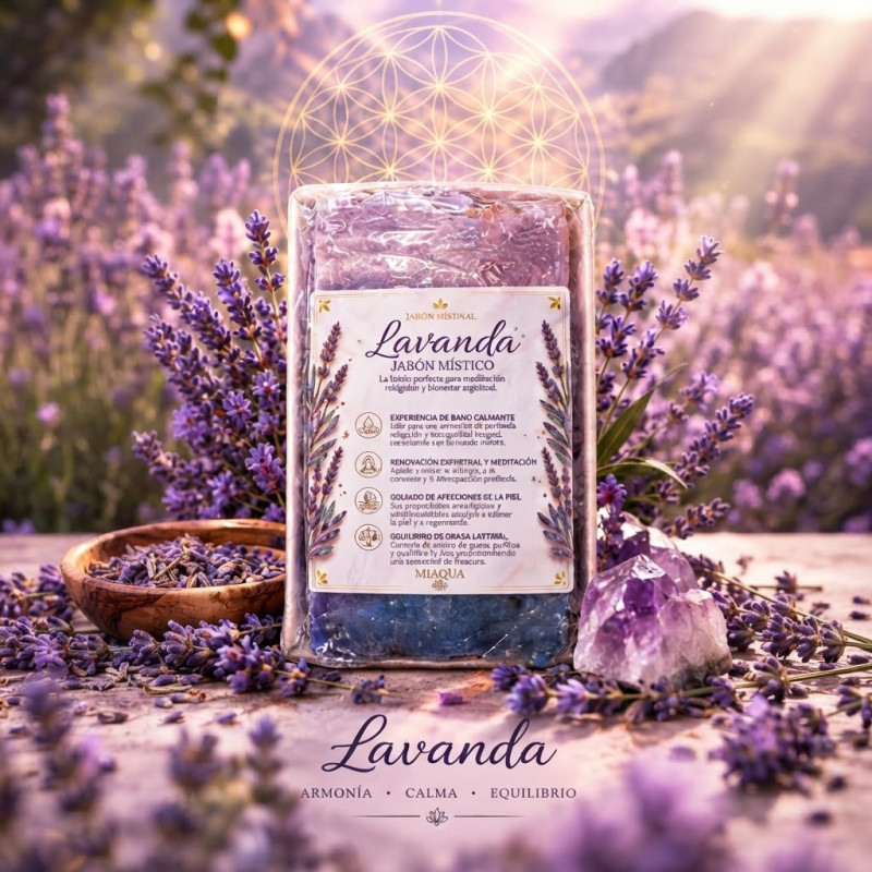 JABÓN LAVENDER HARMONY - Jabón artesanal de lavanda.