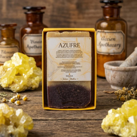 AZUFRE JABÓN MÍSTICO ARTESANAL *Purifica *Antibacteriano*Antiséptico*Antiinflamatorio