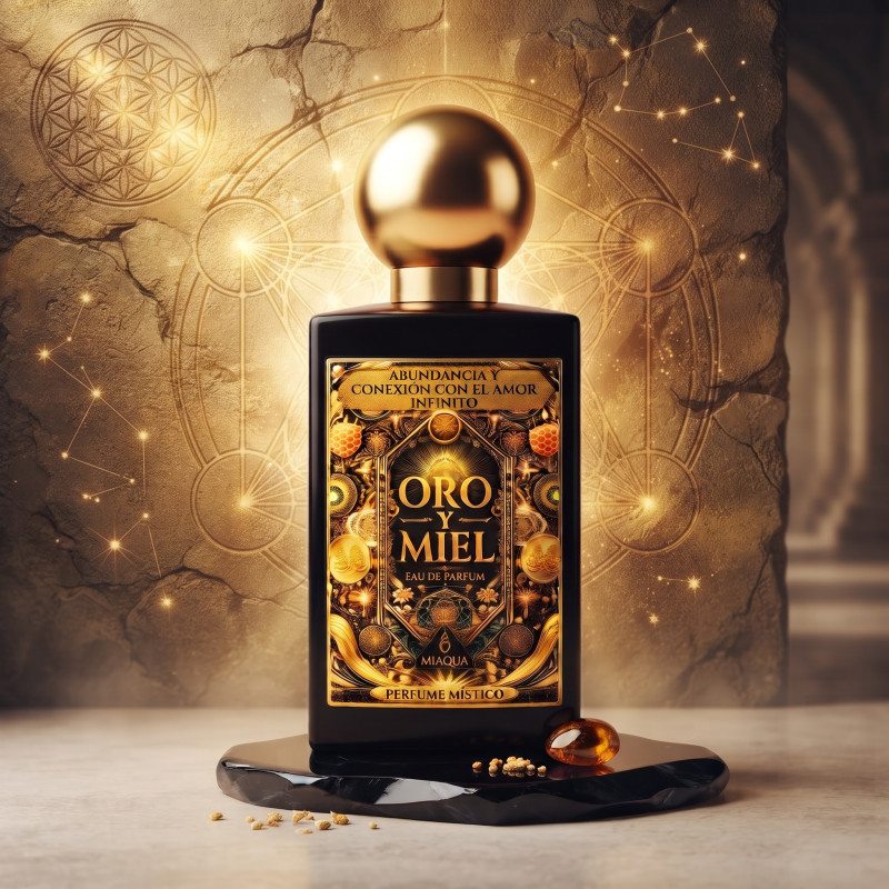 Oro y Miel | Perfume de la Abundancia con Ámbar y Numerología 8