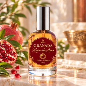 Eau de Toilette GRANADA Raices de Amor 50ml - Perfume Espiritual con Simbolismo de Unidad Familiar y Fertilidad